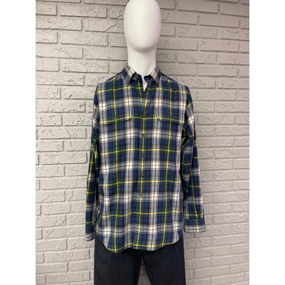 Vineyard Vines Performance Men Plaid Long Sleeve Button Down Slim Fit L <3